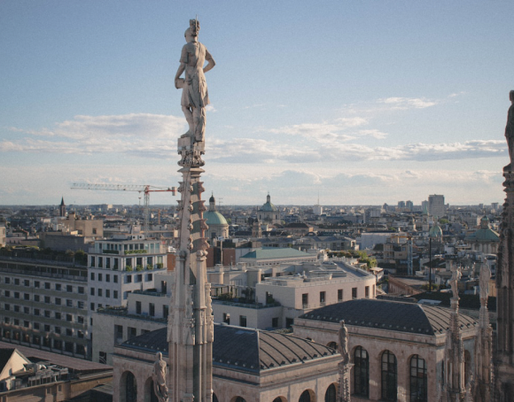 Vista de Milán desde el Duomo